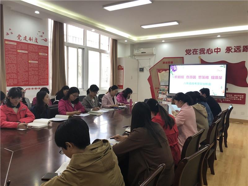 析数据  查原因  思策略  提质量 ——八年级上期第一次月考质量分析会